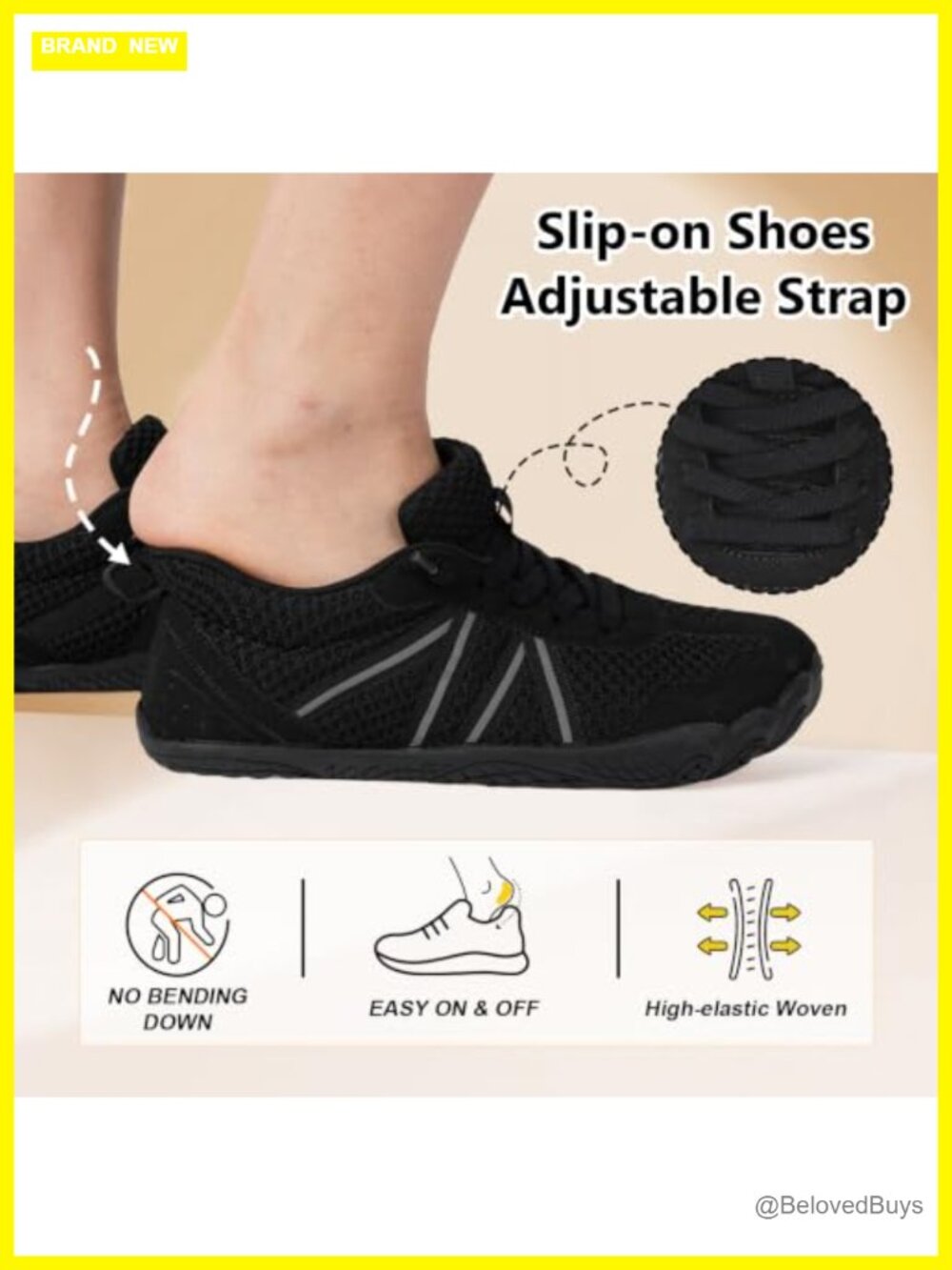 Women's Wide Toe Box Barefoot Trail Running Shoes Breathable Mesh Athletic - Picture 3 of 6